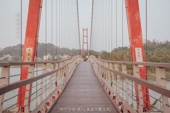 阿公店水庫紅色吊橋步道
