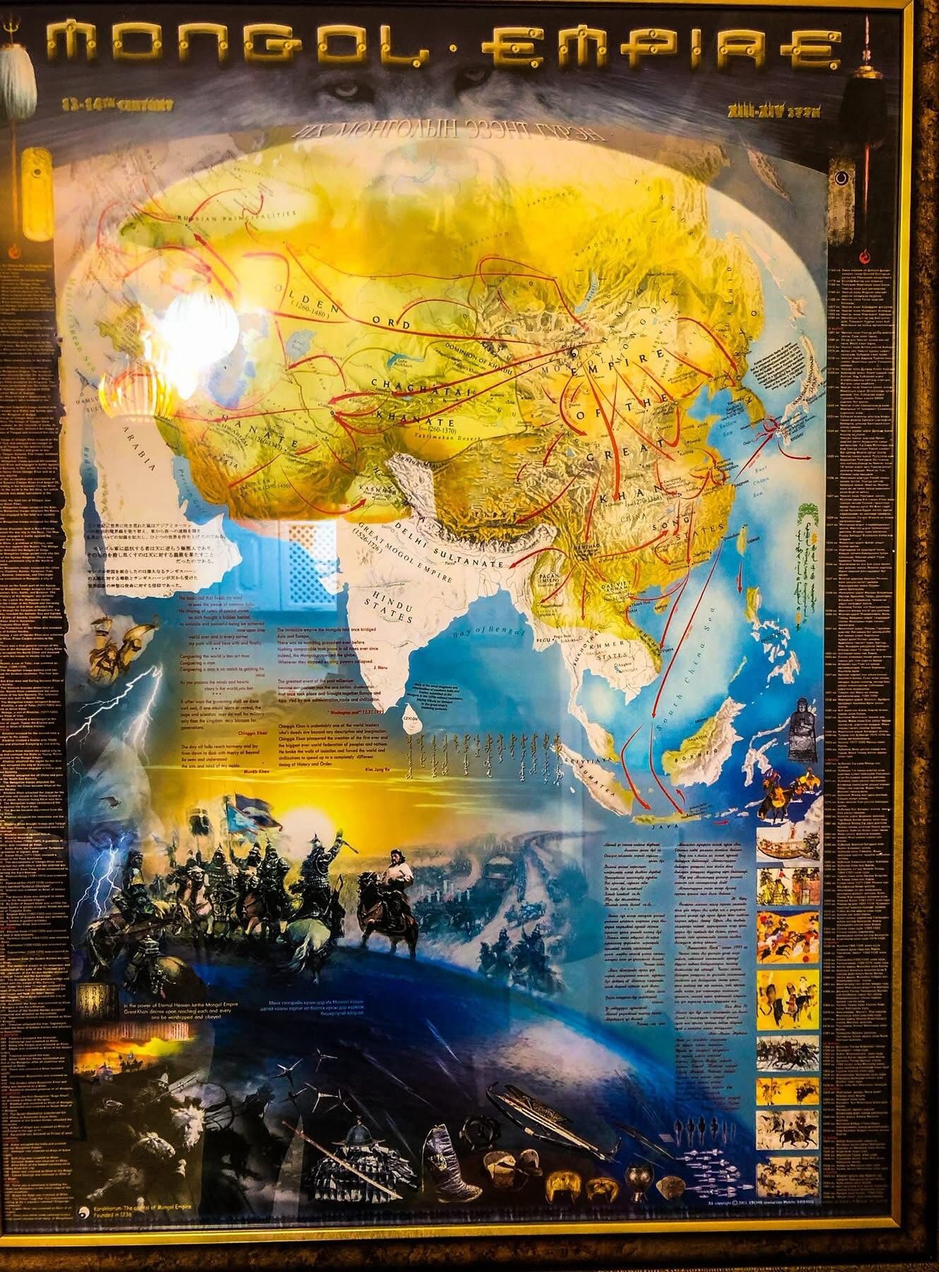 Danista Nomad老闆辦公室裡的蒙古帝國疆域地圖