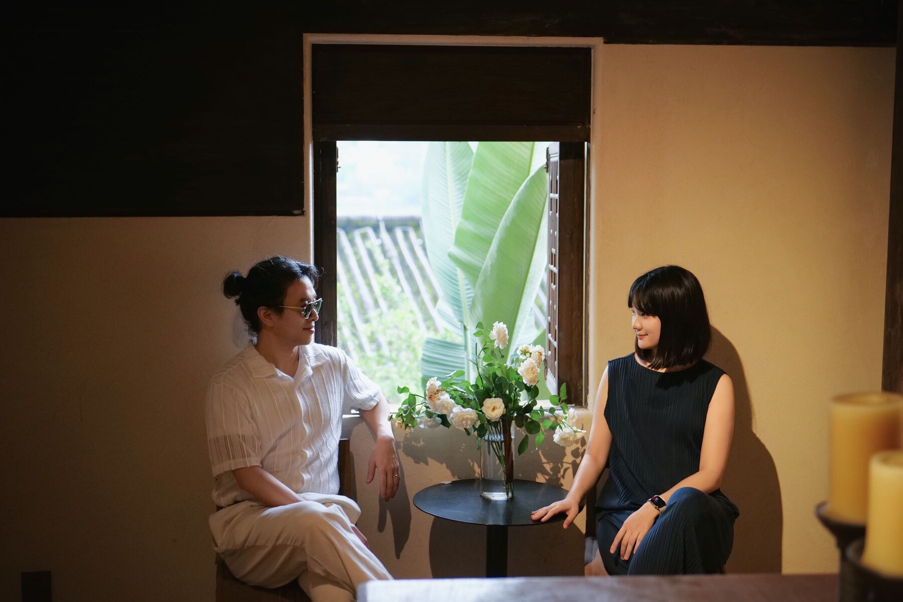 糯吉小院老屋空間裡的家庭旅拍