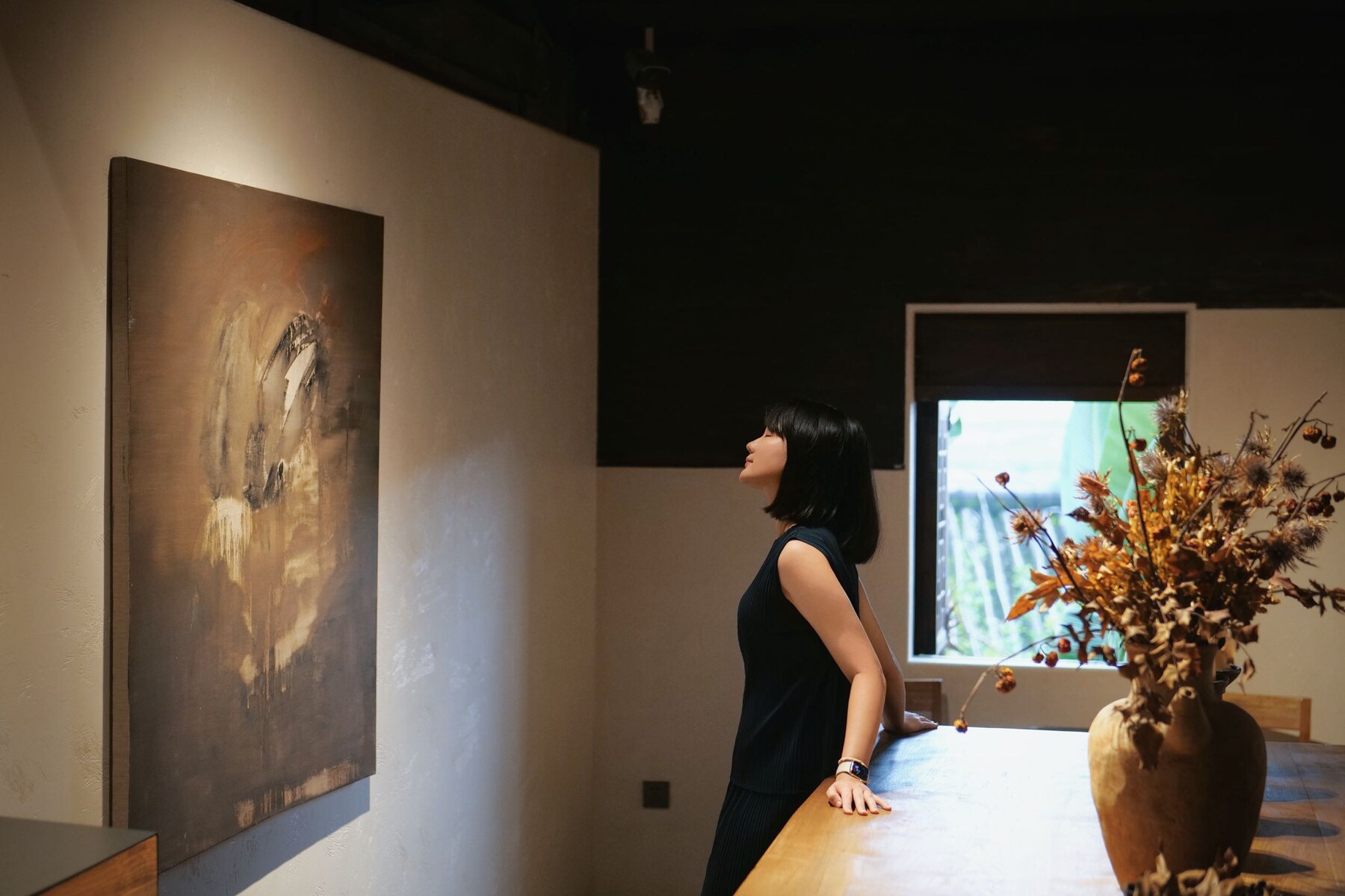 糯吉小院二樓如藝術展覽般的空間